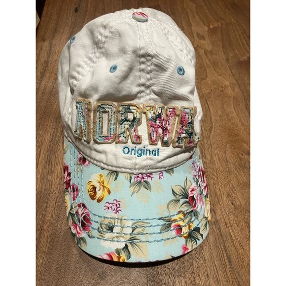 Robin Ruth Hats Lot of 2 Norway and Washington DC Pink Blue Distressed Womens - Picture 2 of 9